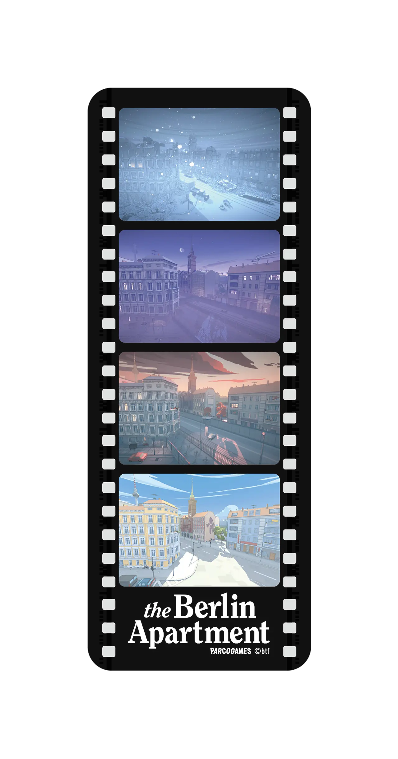 配布されるノベルティ／『The Berlin Apartment』オリジナルクリアしおり