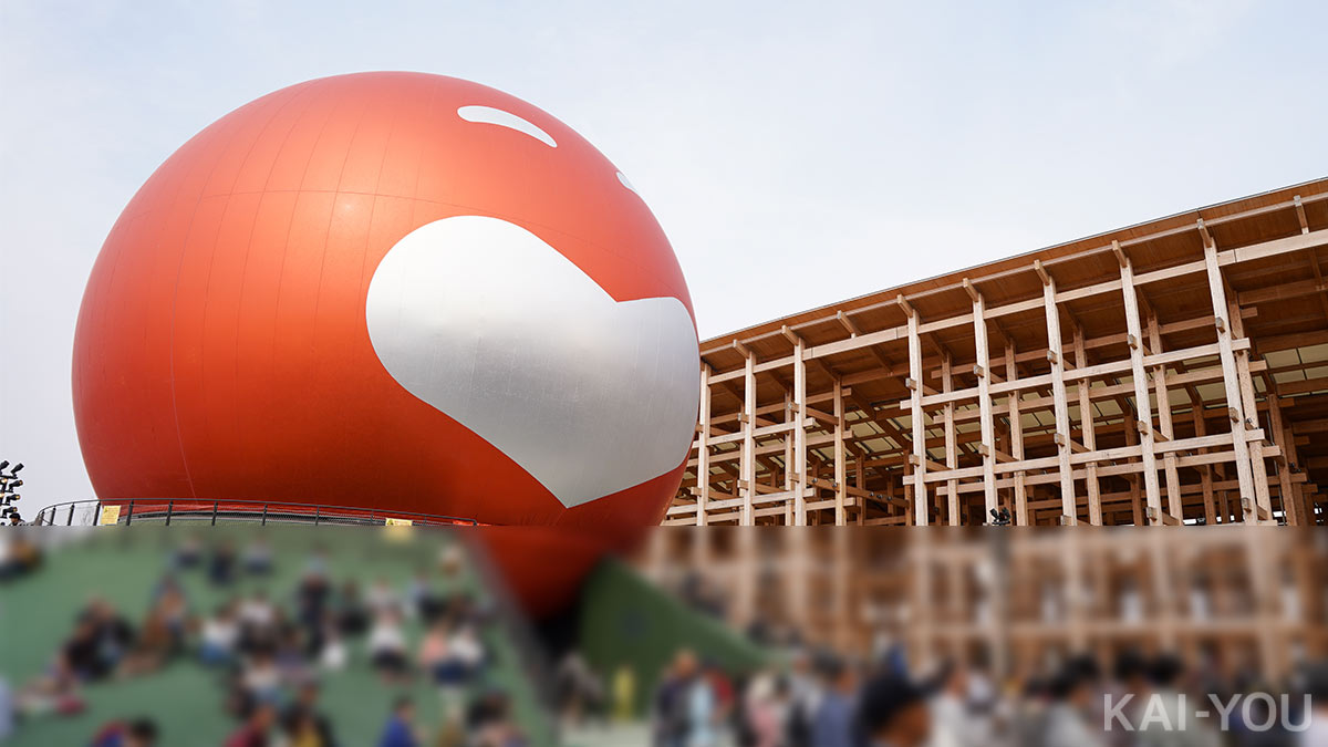 巨大な球体「タマー」