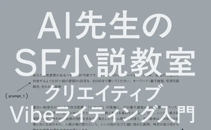 SF作家 樋口恭介、AI創作の入門書を刊行　プロンプトから小説を生み出す方法を解説