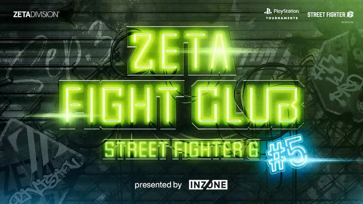 「ZETA FIGHT CLUB STREET FIGHTER 6 #5 presented by INZONE」キービジュアル／画像はZETA DIVISION公式Xから