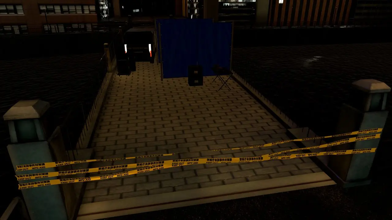 「詣子のお喚び出し」入口／筆者撮影