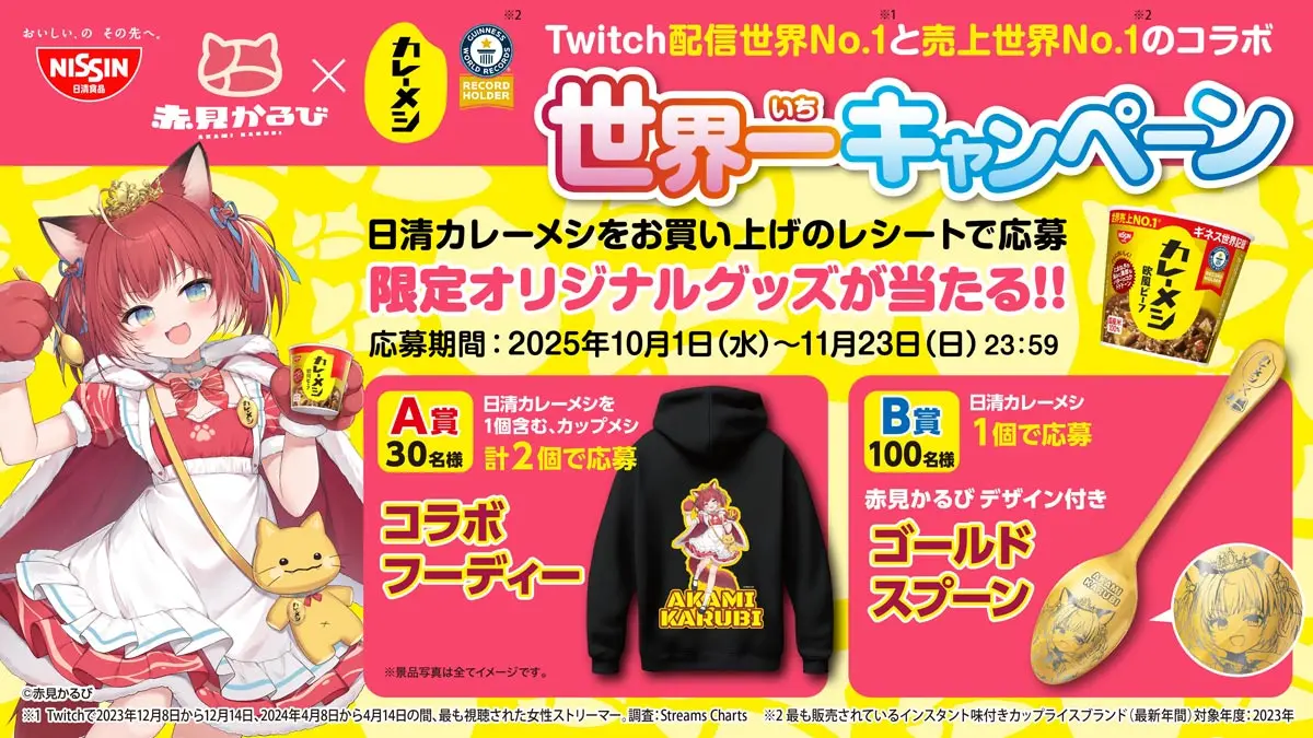 「世界一キャンペーン」の景品