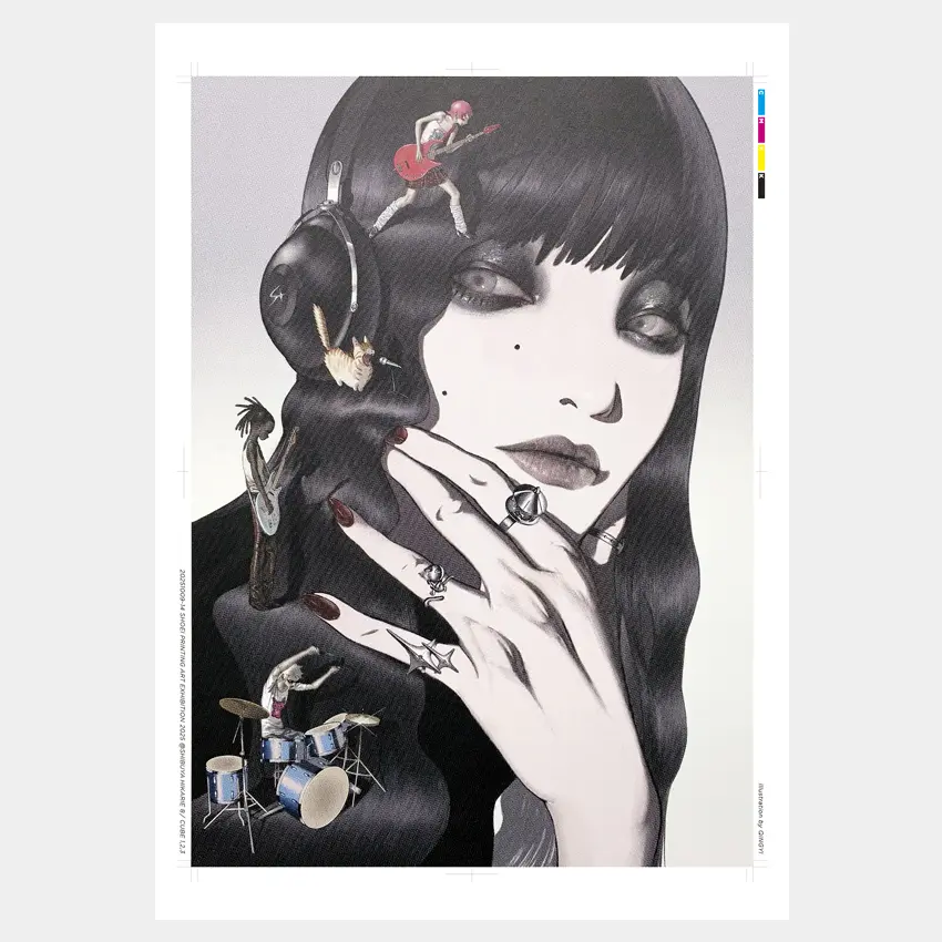 QINGYIのハーフトーンポスター