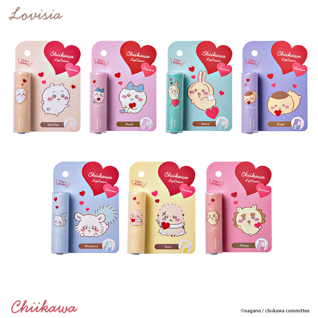 Lovisia ちいかわリップクリーム ハートシリーズ
