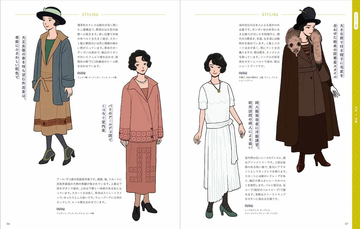『イラストレーターのための レトロファッション大図鑑』サンプル-10