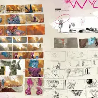 エピソード1のオープニングのストーリーボードも掲載