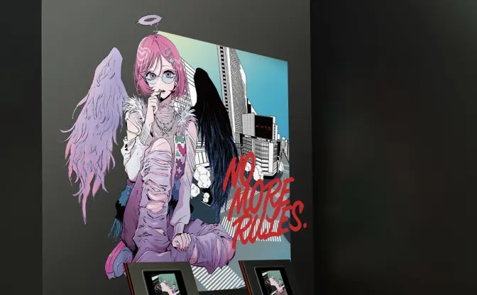 横槍メンゴ、化粧品ブランド「KATE」とコラボ　旗艦店の新ビジュアルを描き下ろし