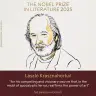 クラスナホルカイ・ラースローさん／画像はノーベル賞公式Xより