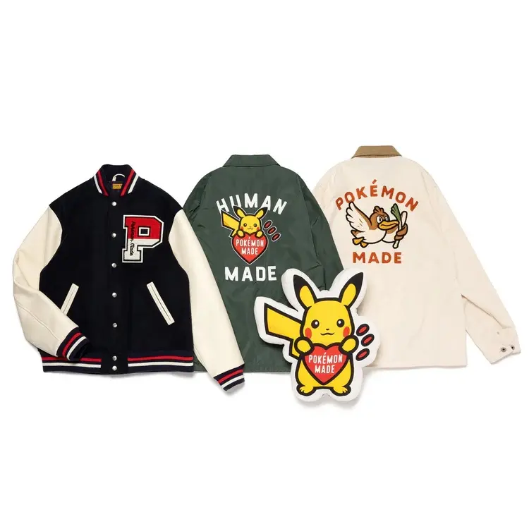 ポケモン×HUMAN MADEコラボ発売　ネギを挿せるカモネギのジャケットなど全9型