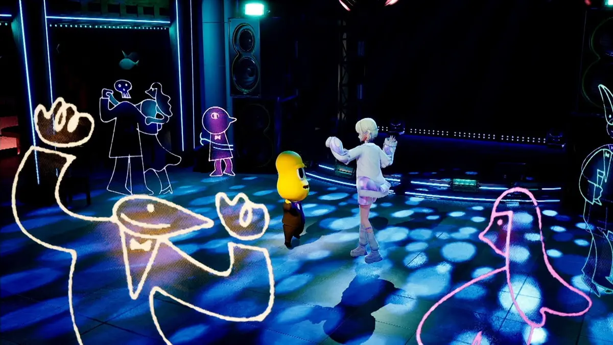 ダンスフロアで踊りまわる2人／画像はピーナッツくん公式Xから