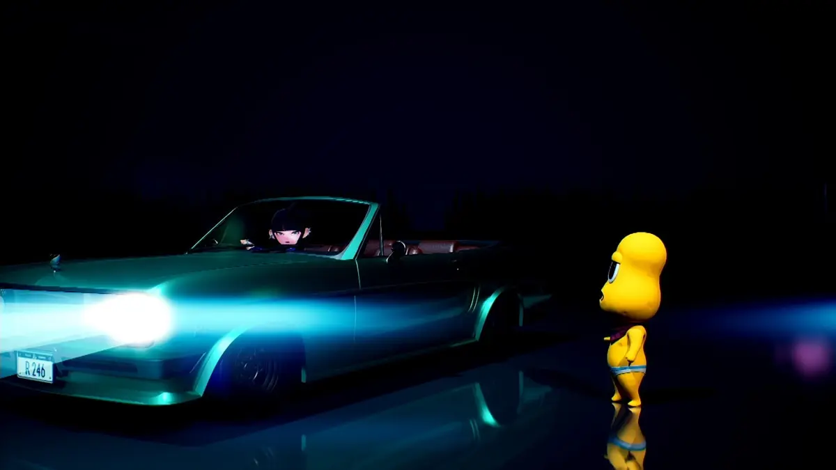 車を降ろされても、引き下がり続けるピーナッツくん／画像はピーナッツくん公式Xから