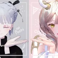 接客用に起用されたアバター「Pochi」「ココちゃん」オリジナルステッカー