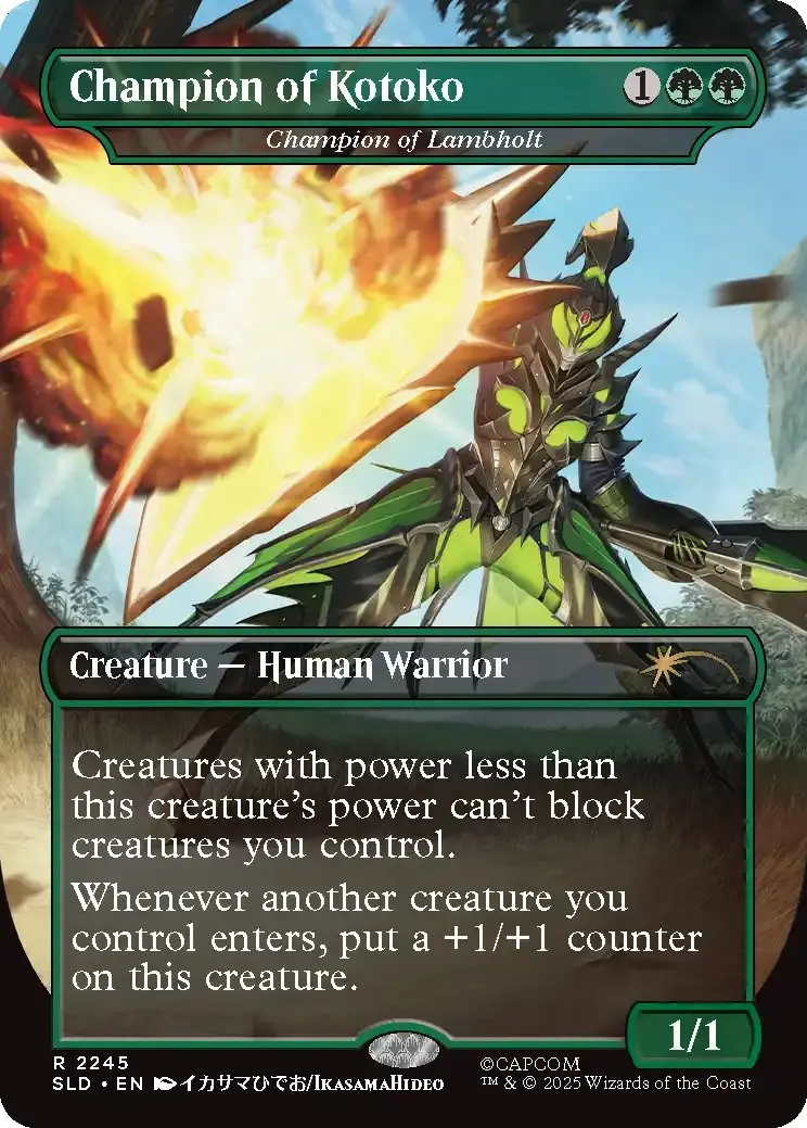 スペルミスが確認された《Champion of Kotoko》