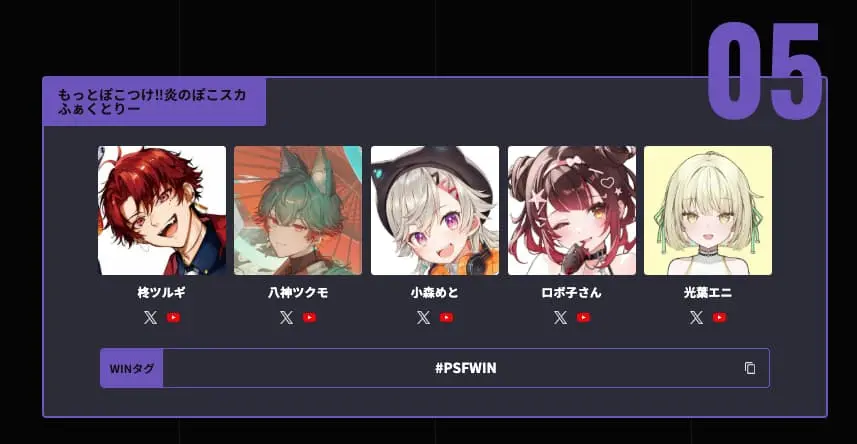 チーム「もっとぽこつけ‼炎のぽこスカふぁくとりー」／画像は大会公式サイトから