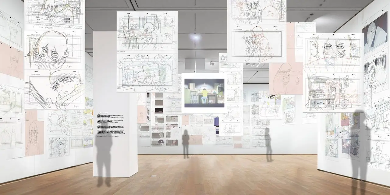 「劇場アニメ ルックバック展」の「原画トンネル」イメージ