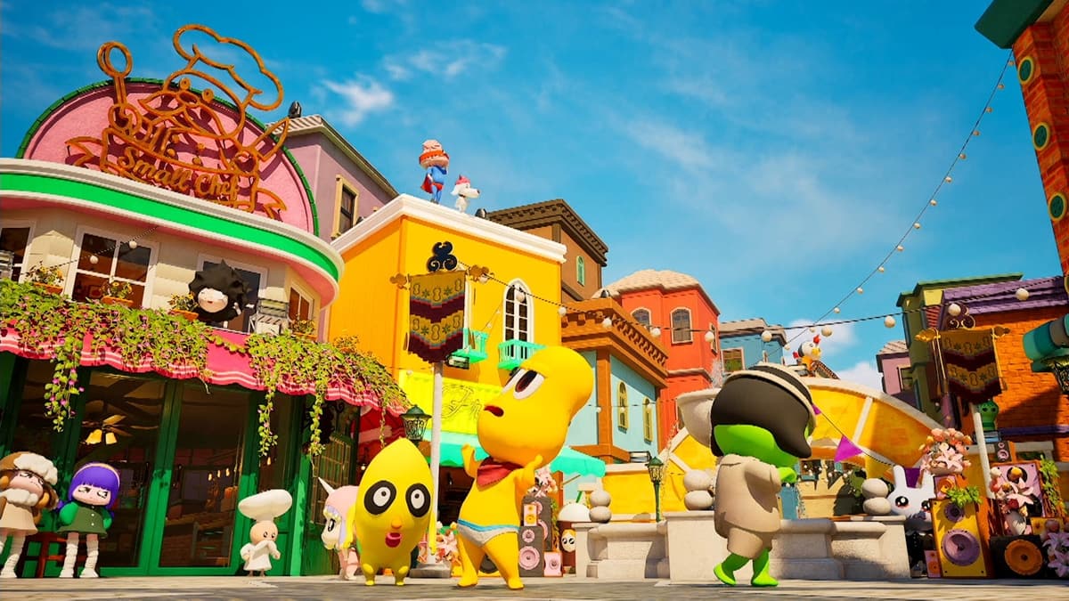 たどり着いた街で待っていた仲間たち／画像はピーナッツくん公式Xから