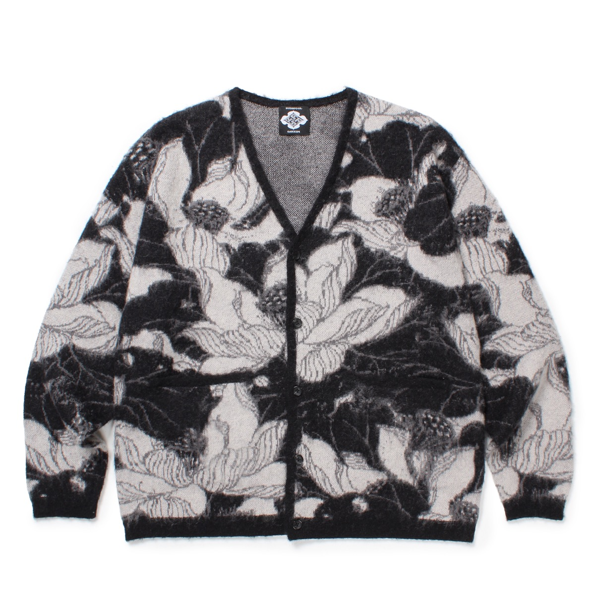 浮蓮華 JACQUARD MOHAIR KNIT CARDIGAN / ¥44,000