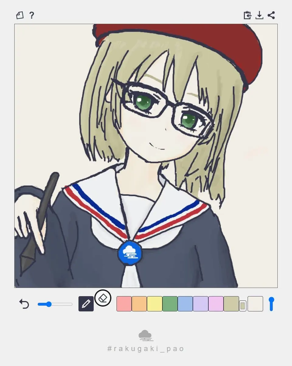 こすふぃーさんが「rakugaki_pao」を使って描いたイラスト／画像はこすふぃーさんのXから