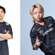日本eスポーツアワード流行語大賞に発言がノミネートされたりゅうきち選手（左）とGON選手（右）