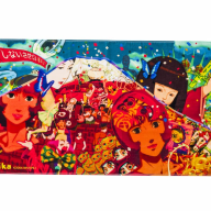 ポップアップストアで販売されるバスタオル