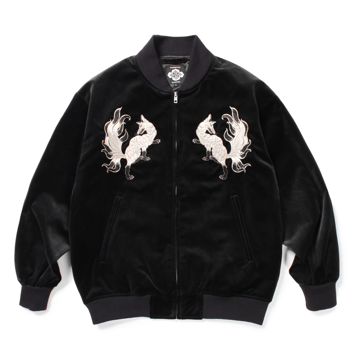 白墨狐 VELVETEEN SOUVENIR JACKET / ¥77,000 ※50着限定