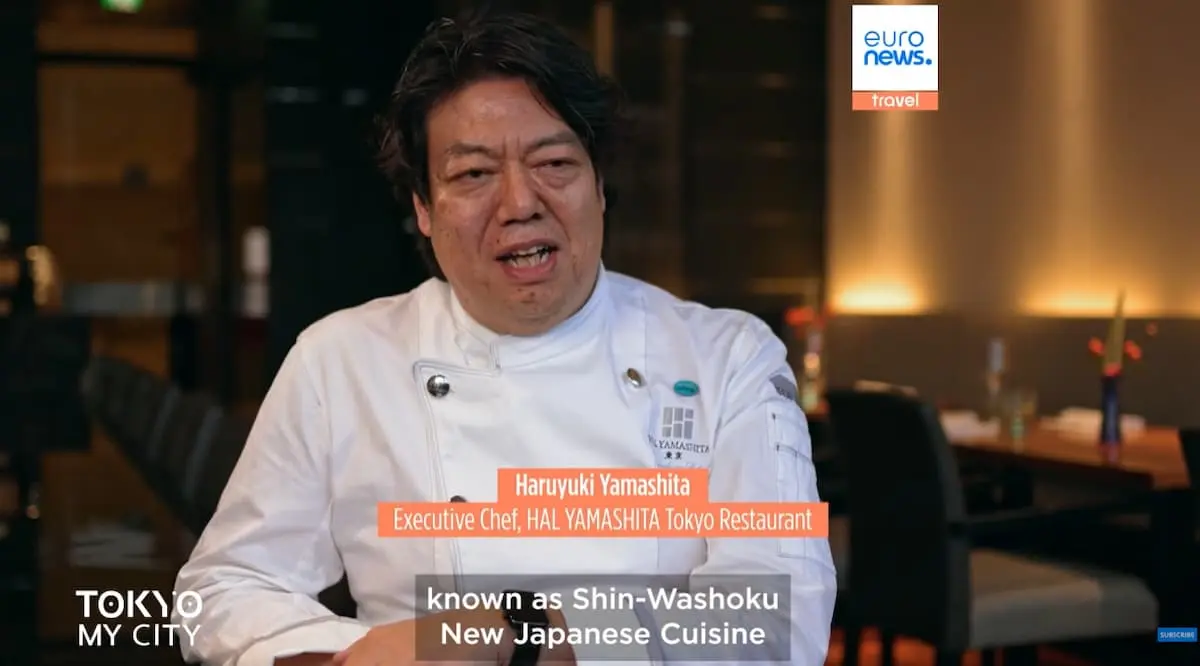 レストラン「HAL YAMASHITA」でオーナー兼エグゼクティブシェフをつとめる山下春幸さん／画像は「Tokyo My City」動画から