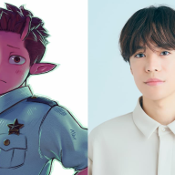 アサミ巡査（画像左）と、それを演じる小野賢章さん（画像右）