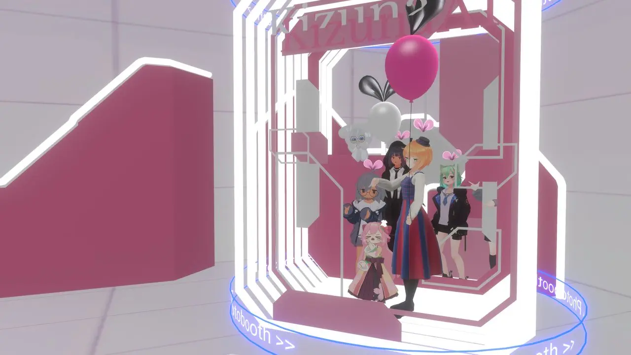 プリクラコーナーはシンプルに盛り上がります／筆者撮影