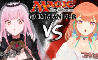 ホロライブ森カリオペ×小鳥遊キアラ、『MTG』の人気フォーマット「統率者戦」で対戦