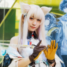 『アークナイツ：エンドフィールド』の企業ブースに登場したコスプレイヤーの伊織もえさん／写真はKAI-YOU編集部撮影