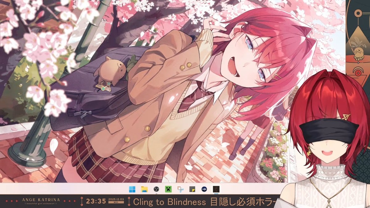 にじさんじアンジュ・カトリーナ、目隠しホラゲーで放送事故 約1時間の