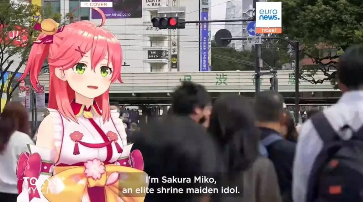 さくらみこ、国際ニュースチャンネル「Euronews」に出演　東京の魅力を散策しながら紹介