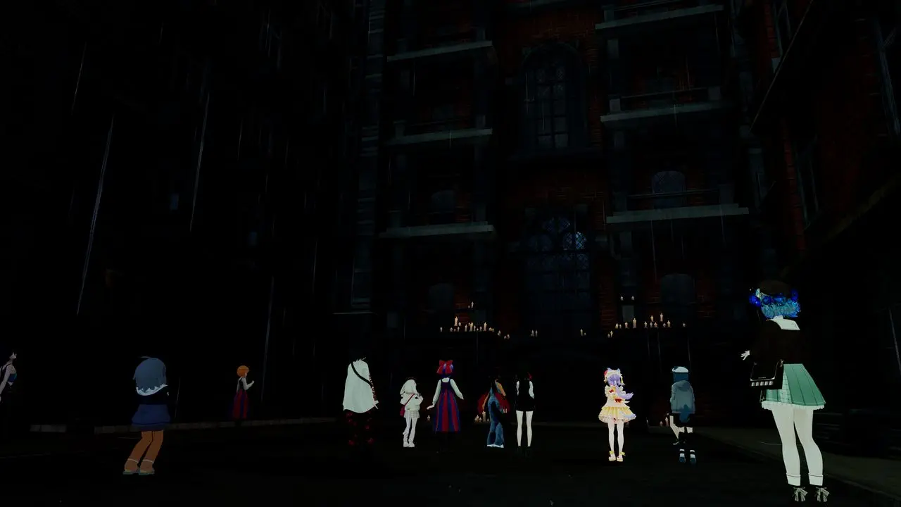 サンリオとは思えない暗く不気味な洋館／筆者撮影