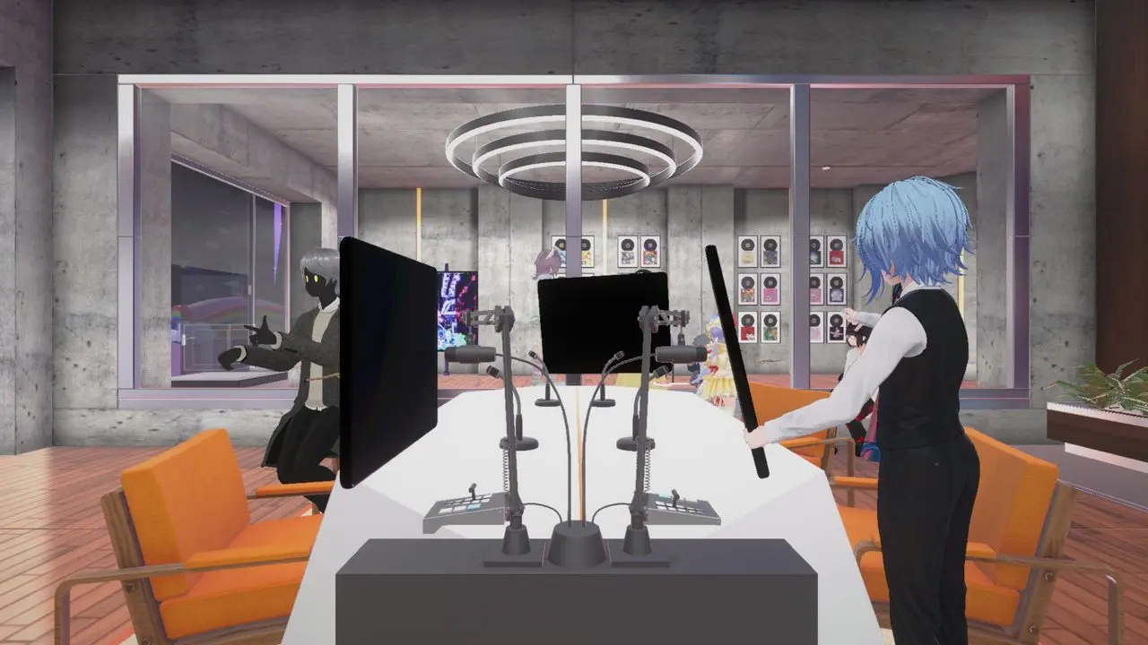 「VIRTUAL PURO STUDIO」スタジオ内部。撮影写真が「特定の画角」をカメラに表示したもの／筆者撮影