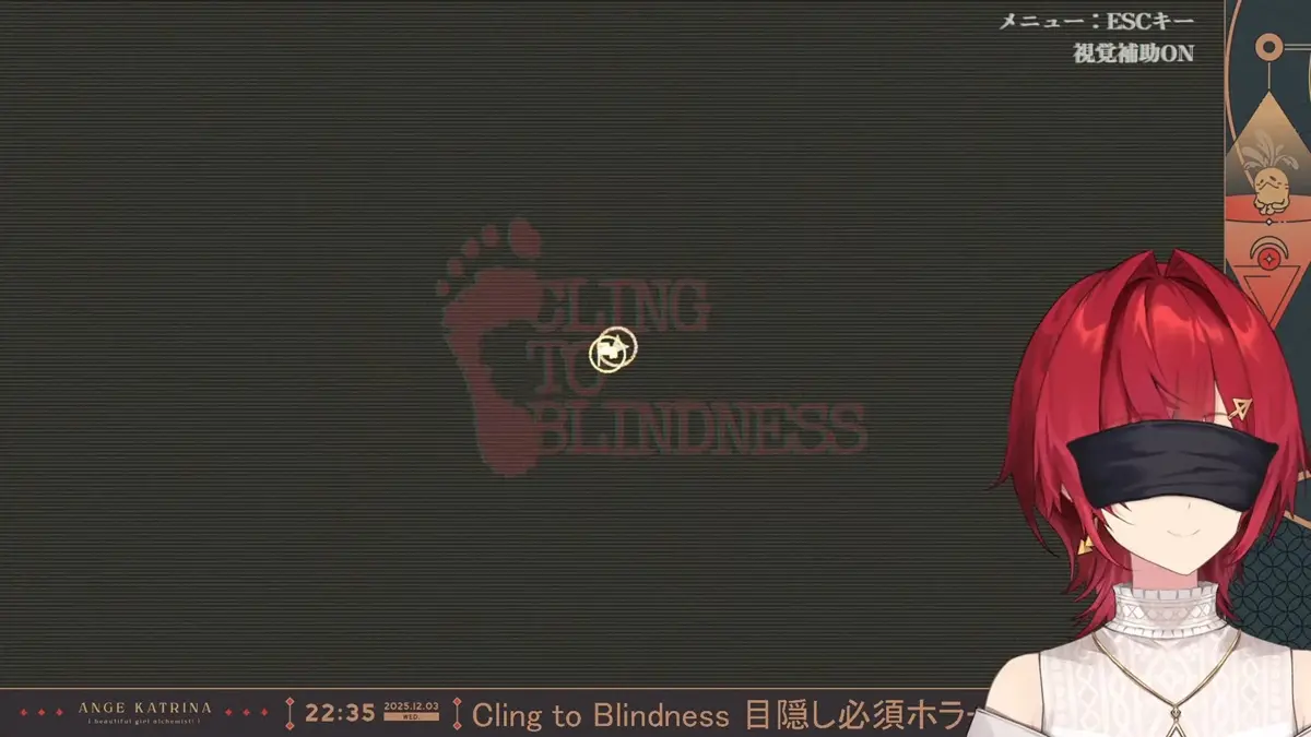 ゲーム画面を映して始めたアンジュ・カトリーナさん