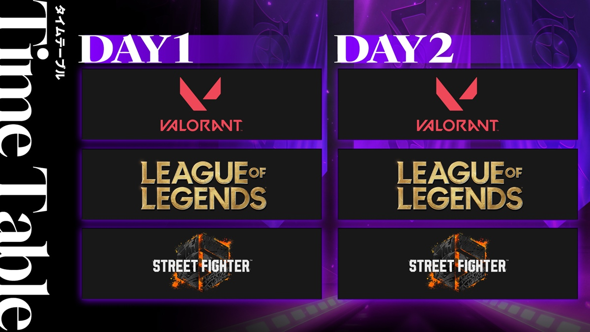 「VSPO! SHOWDOWN 2026 powered by RAGE」タイムスケジュール