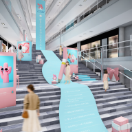 「好きにすなおに生きてみる展　WITH MY MELODY」会場内イメージ