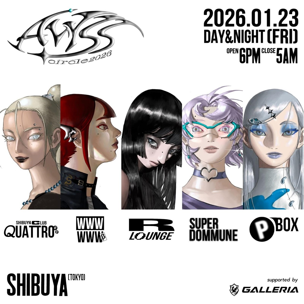 「AVYSS Circle 2026」最終ラインナップ発表　No Busesやlilbesh ramkoら国内外から約50組が集結