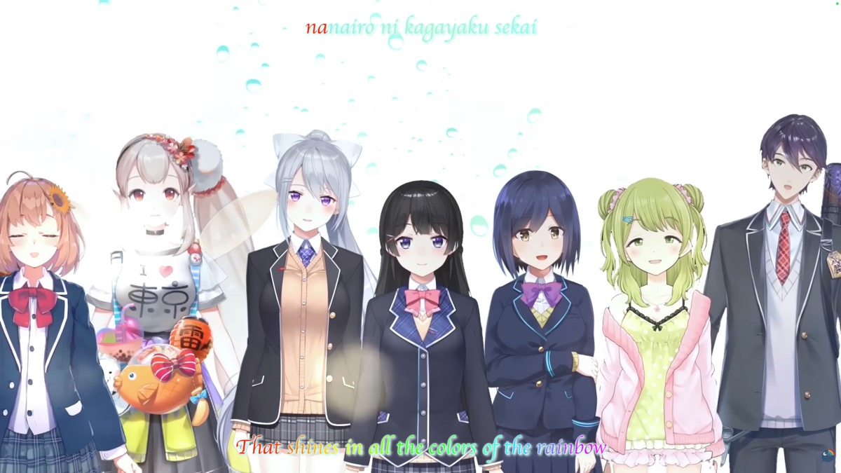 SRV3形式の字幕が使われているにじさんじ「Virtual to LIVE」