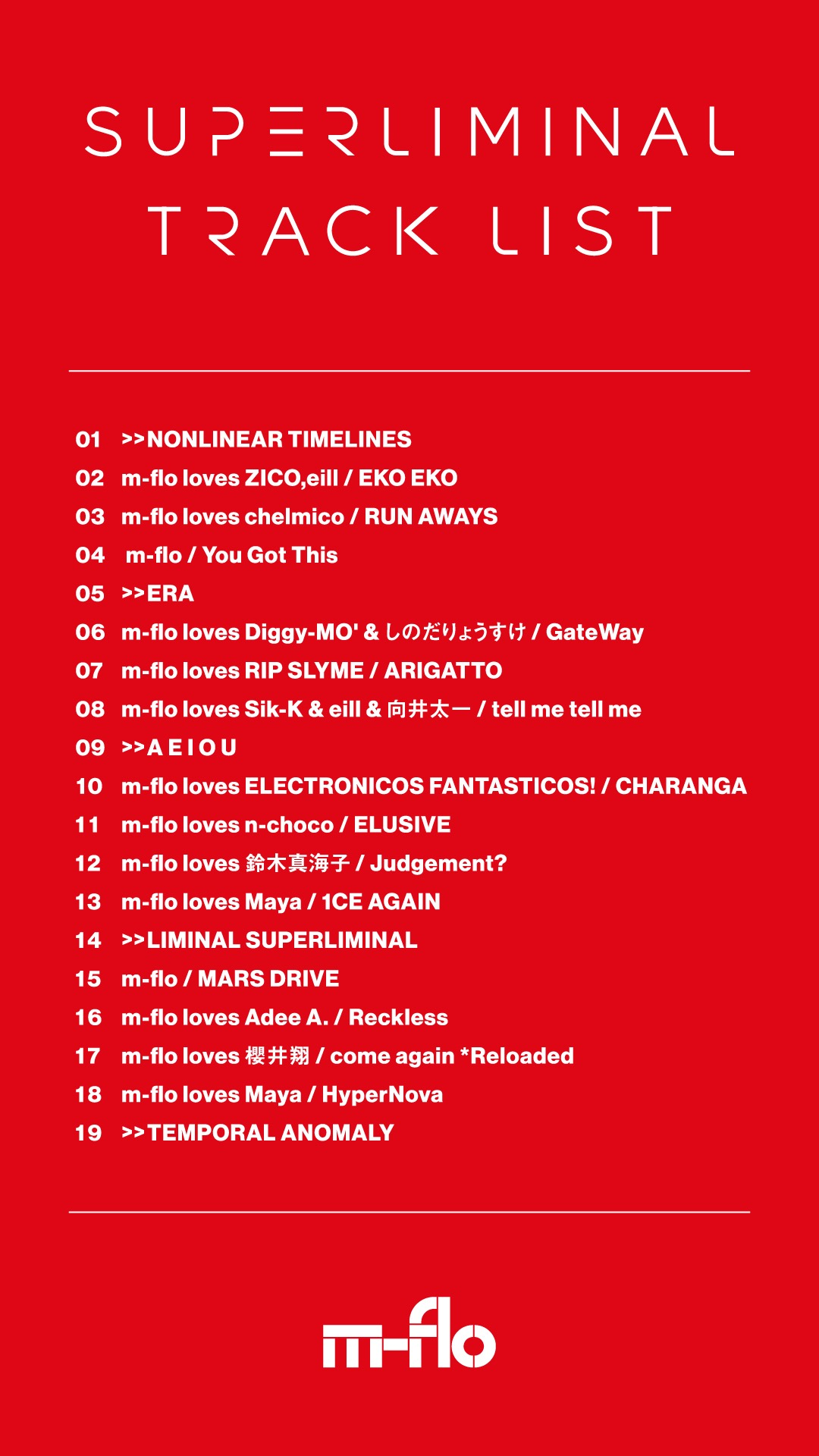 『SUPERLIMINAL』全曲トラックリスト