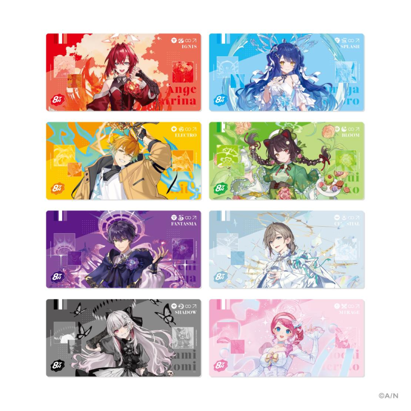 にじさんじ8周年グッズが発表 葛葉、加賀美ハヤトら40人がTCGグッズに