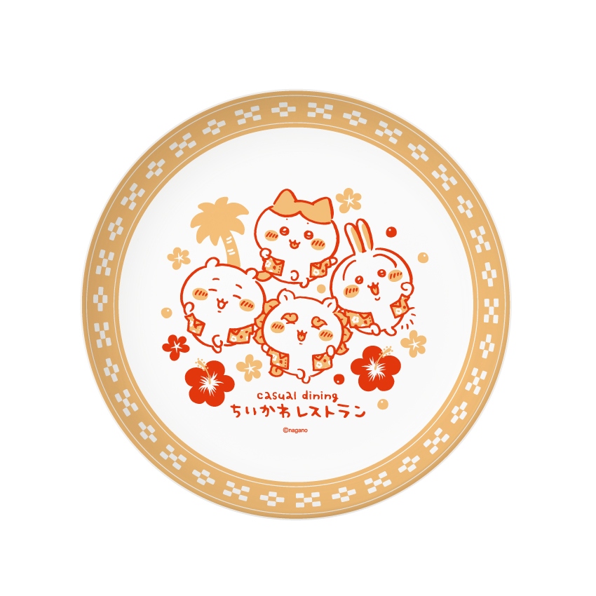 沖縄PARCO CITY店OPEN記念グッズラウンドプレート(アロハシャツ) ¥2,420税込