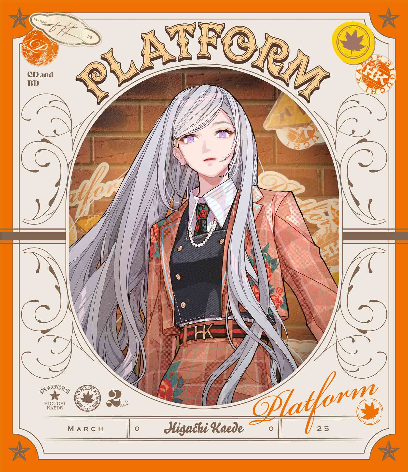 樋口楓さんの2ndミニアルバム『PLATFORM』初回限定盤ジャケット