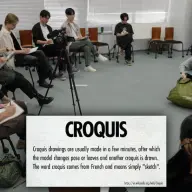 実際にWIT STUDIOで行っているというクロッキー会に参加するピュ―ディパイさん／画像は動画から