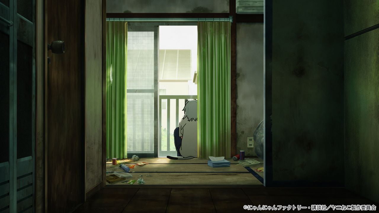 アニメ版『ヤニねこ』ティザーPVより