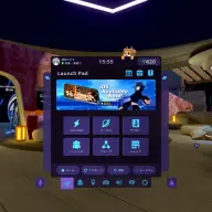 VRChatのクイックメニュー／筆者スクリーンショット
