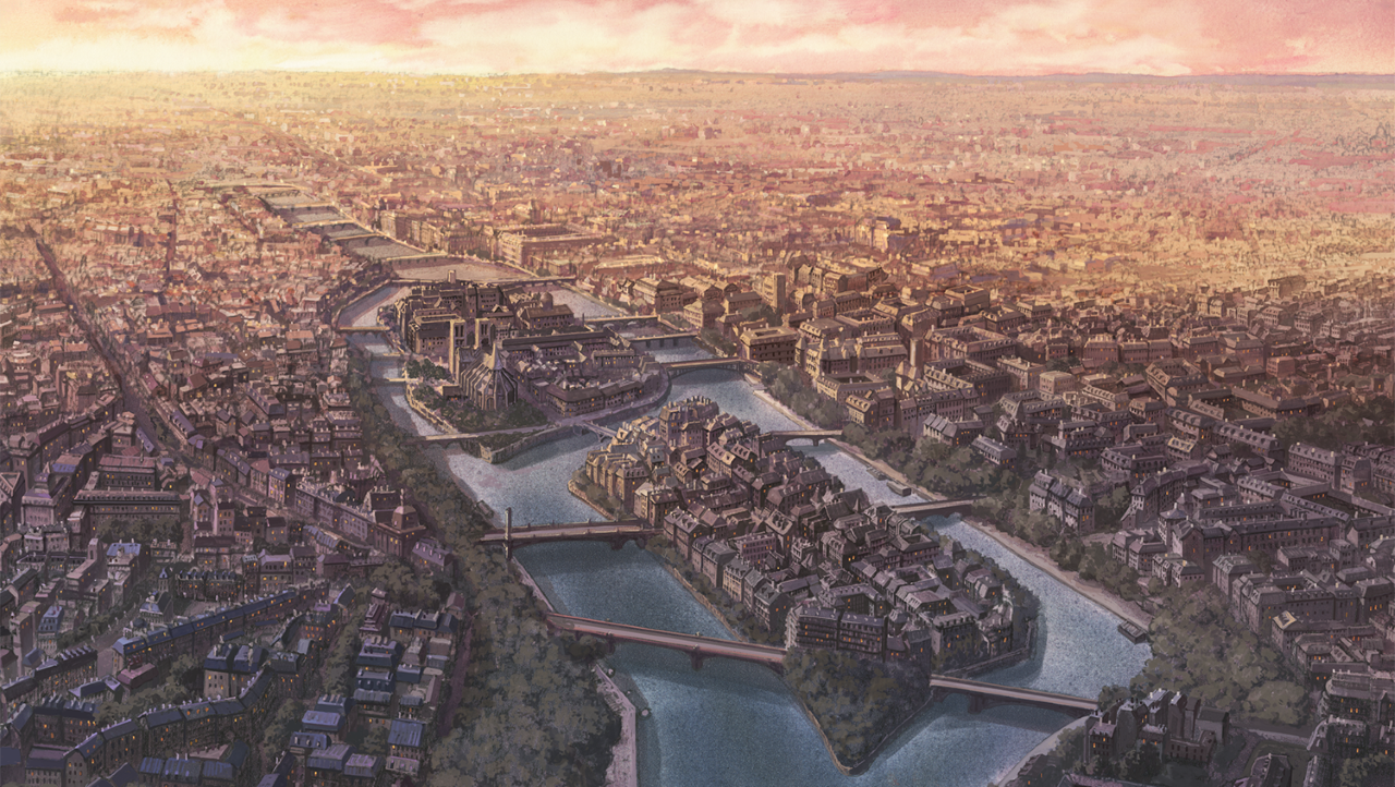 『パリに咲くエトワール』背景カット