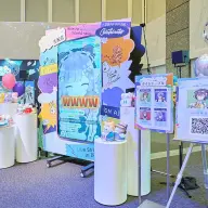 「ミライトパーティ 〜 Colorfu lNotes 〜」展示コーナー