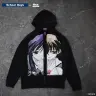 4.Zip-up hoodie “HALF FACES”1