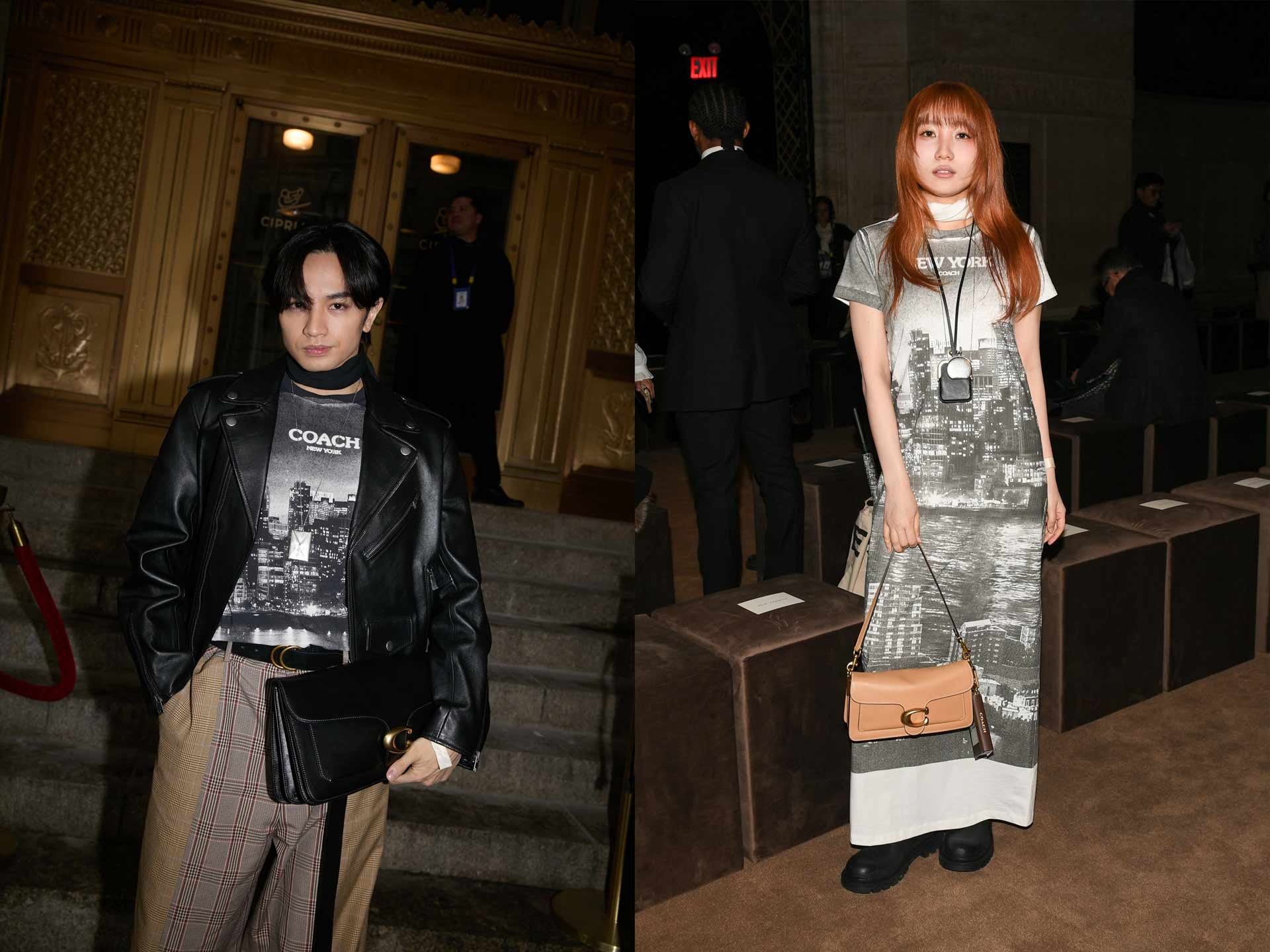 中島健人＆幾田りら、ニューヨークの街並みを纏う　COACHのコレクションに出席